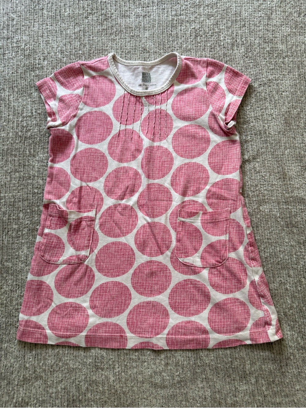 Winter Water Factory Pink Polka‎ Dot Pocket Dress Girls Size 4T
